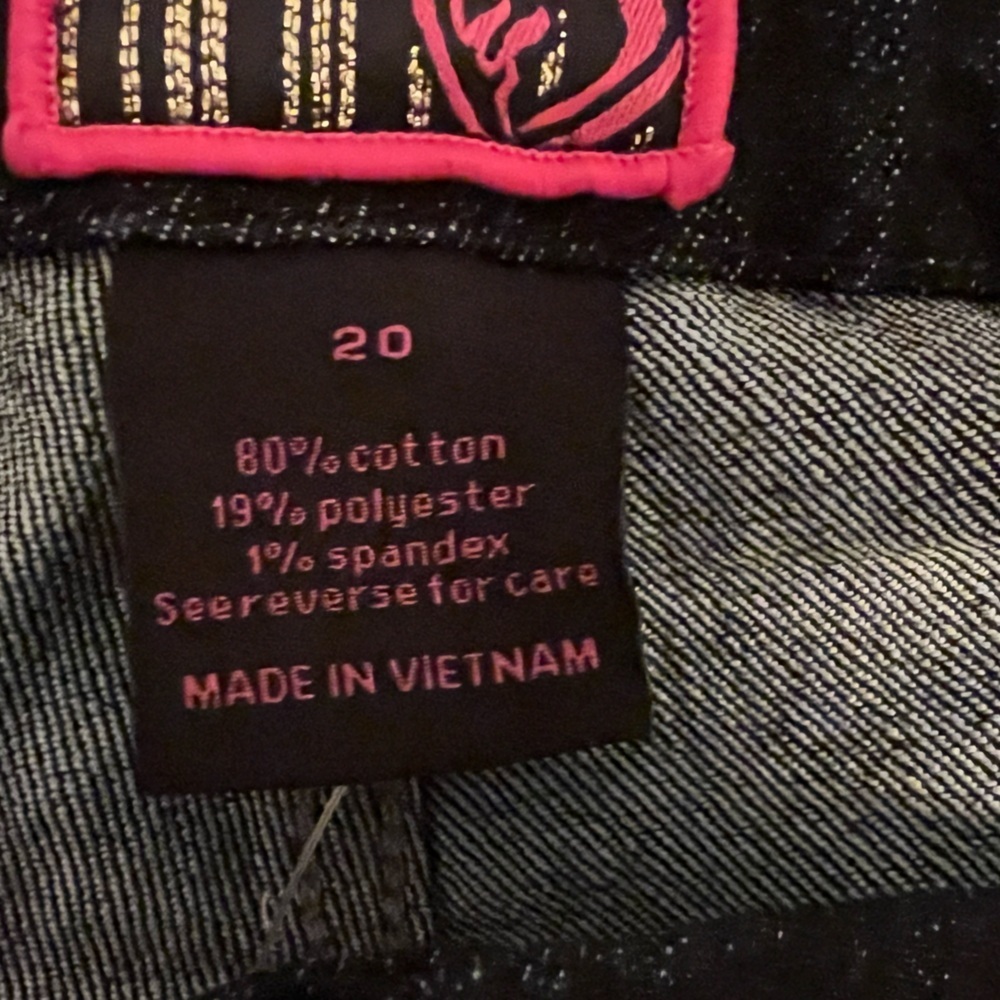 NWT Torrid Pink Label Straight Leg Denim Jeans sz 20 - Picture 7 of 12